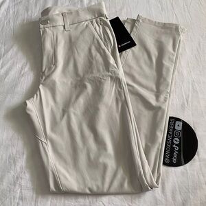 Lululemon Commission Pant Slim 32"L Warpstreme BONE Cream Ivory Men's Size 28